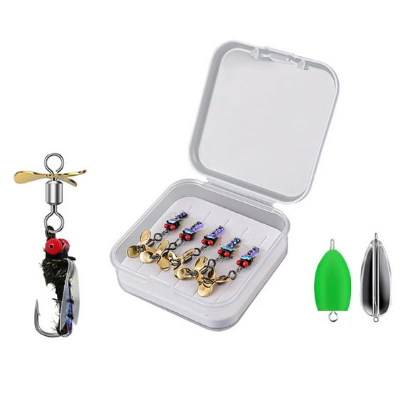 5Pcs Fly Fishing Topwater Baits Light Weight Artificial Fish Baits Fishing Lures