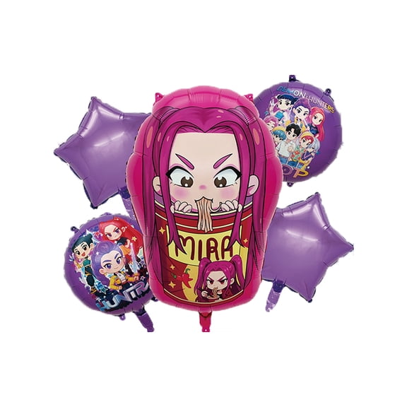 5Pcs For K-pop Movie Theme Birthday Party Decorations, Birthday Backdrop Decorations