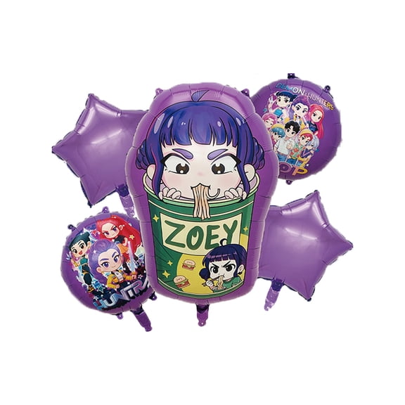 5Pcs For K-pop Movie Theme Birthday Party Decorations, Birthday Backdrop Decorations