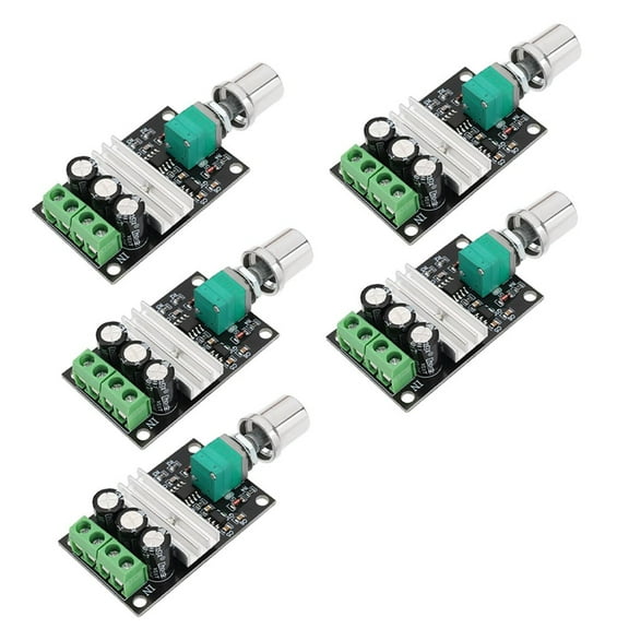 5Pcs For PWM DC Motor Speed Controllers 6V 12V 24V 28V for Model Railways