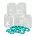 5Pcs Glass Cup 10Pcs O Ring Welding Glass Cup Set for WP 9 20 25 17 18