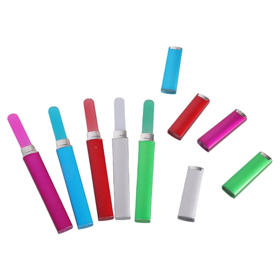 5Pcs Glass Nails File with Case Double Sided Files Professional Glass File Nails Pedicure Manicure For Women
