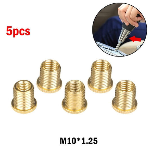 5Pcs Goldgear Shift Knob Thread Adapter Nut Insert Kit M10X1.25 Accessories Au M8*1.25 Fangkenuo