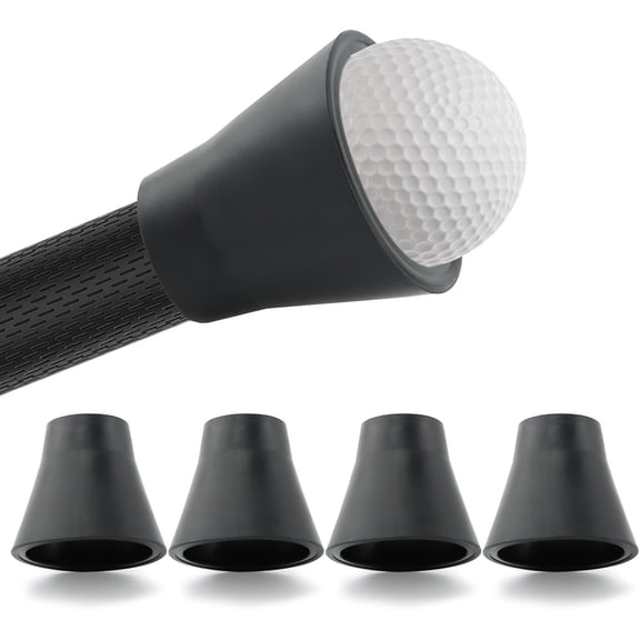5Pcs Golf Ball Retriever, Portable Golf Ball Picker Upper for Putter, Durable Golf Ball Grabber Pick Up Tool, Quick Installation Grip Sucker for Putter Handles Golf Accessories