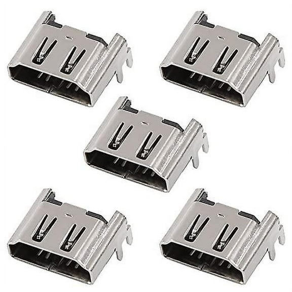 5Pcs HDMI Port for PS4, HDMI Port Socket Interface Connector Replacement Repair Part for Playstation 4 PS4 Console