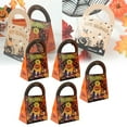 thumbnail image 1 of 5Pcs Halloween Candy Bags 15 Pcs Halloween Paper Bags Trick Or Halloween Sweet Goodie Bags Halloween Cookie Boxes Halloween Party Gift Bags,Halloween Candy Box Handbag B Style Front And Back 5Pcs, 1 of 9
