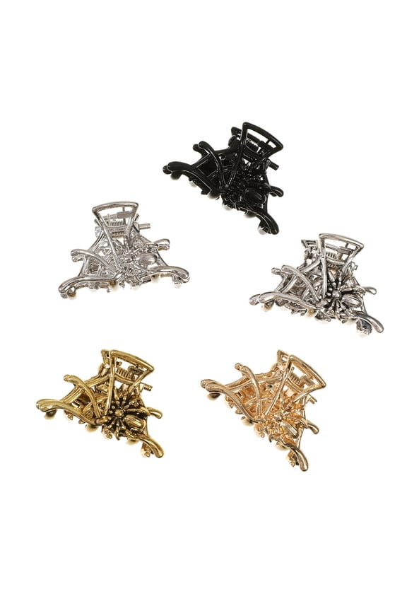 5Pcs Halloween Skull Hair Clips, Metal Hairpins for Costume Parties Kids Adults Lightweight Hair Accessories