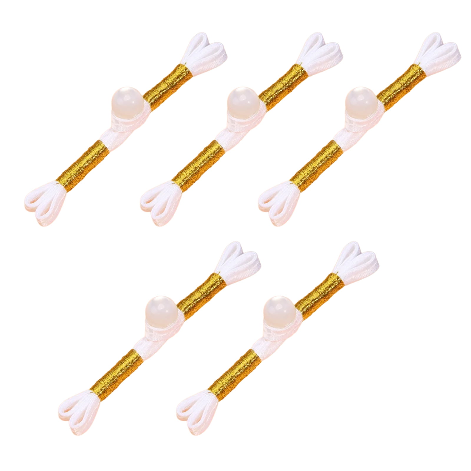 5Pcs Hand Sewing Bead Frogs Button Fasteners Chinese Closure Cheongsam ...