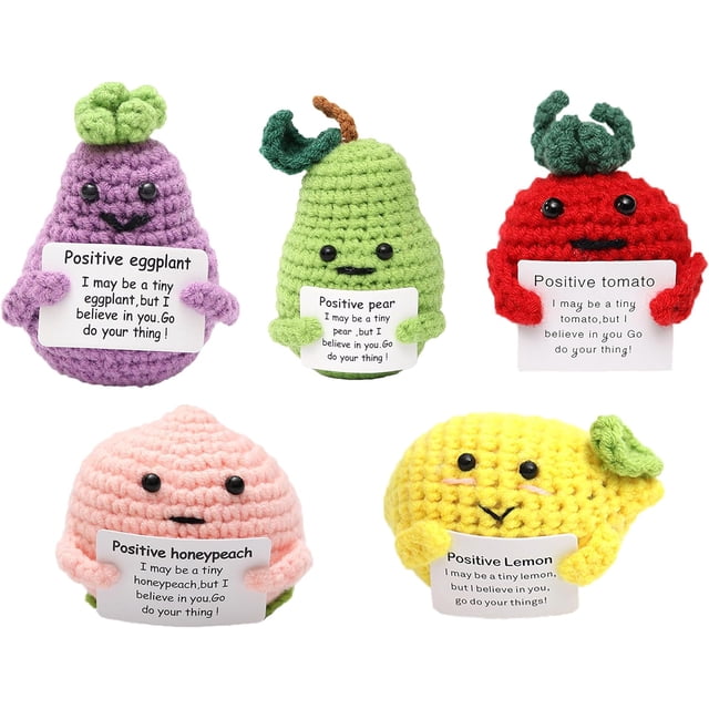 Positive Crochet Hedgehog Gift - Handmade Mini Emotional Support Animal, Uplifting Gift For Women, Graduation, Teachers, Friends