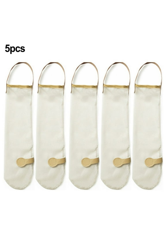 5Pcs Hanging Mesh Onion Bags Mesh Garlic Net Bags Reusable Net Storage Produce