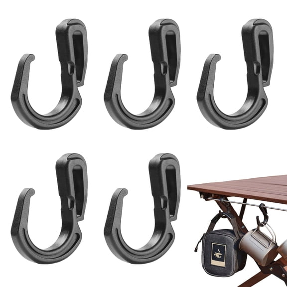 5Pcs Heavy Duty Carabiner Clips, 21mm Adjustable Multi-Purpose Hooks for Backpack, Key, Lamp, Cup, Tool Storage for Camping, Hiking, Travel, Home Organization