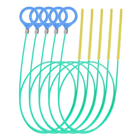 5Pcs Heavy Duty Drain Auger Snakes 51inch Flexible Nylon Coated Design Unclogs Deeply Blockages in Bathroom Kitchen Pipe