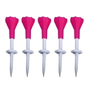 5Pcs Height Adjustable Plastic Golf Tees Golf Holder Outdoor Golf Training Tees Stand Golf Sports Accessories