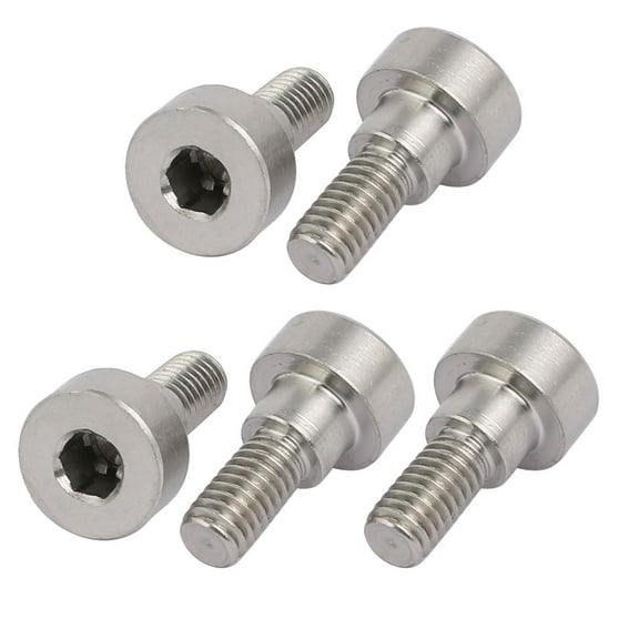 5Pcs Hex Socket Shoulder Bolt 8mm Shoulder Dia 5mm Shoulder Length M6 Thread