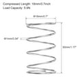 thumbnail image 1 of 5Pcs High Elasticity Hand Tools Parts 304 Stainless Steel 18mm OD Silver Tone Shop and Home Repairs Pressure Spring Return Compressed Springs Cylindrical Helical Coil Compression Spring 18MMX1MMX30MM, 1 of 8