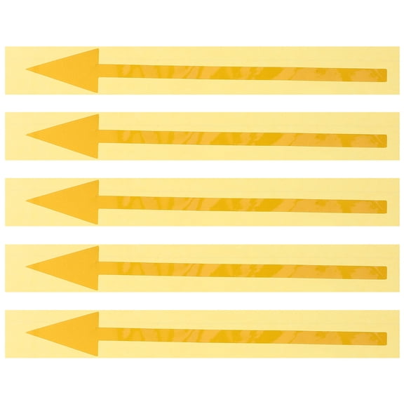 5Pcs High Reflectivity Yellow Mailbox Arrow Stickers Waterproof Durable for Outdoor Use