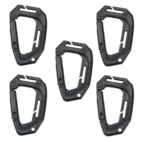 5Pcs High Strength ABS Carabiner Hook For Rock Climbing Backpack Accessory Secure Locking Carabiner Multipurpose Use
