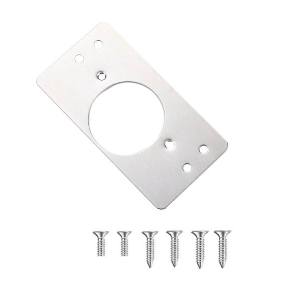 5Pcs Hinge Repair Kit! Usloyux Cabinet Hinge Repair Kit, Stainless Steel Bracket for Door Panel Fix, Easy-Install Repair Plate for Furniture, Multi-Hole Bracket for Strong Support, Durable Kit for