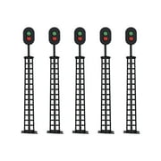 8 Segnali Ferroviari Scala HO/OO Con LED Verdi/rossi – 2 Luci, 3V/12V