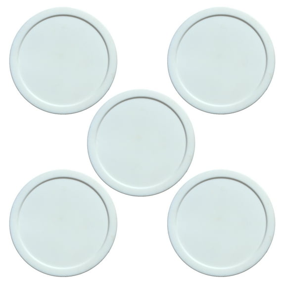 5Pcs Home Air Hockey Pucks 3inch Heavy Replacement Pucks Plastic Round Hockey Pucks for Playrooms Gamings Table