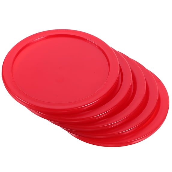 5Pcs Ice Hockey Games Accessories Plastic Hockey Pucks Mini Air Hockey Piece Ice Hockey Pucks