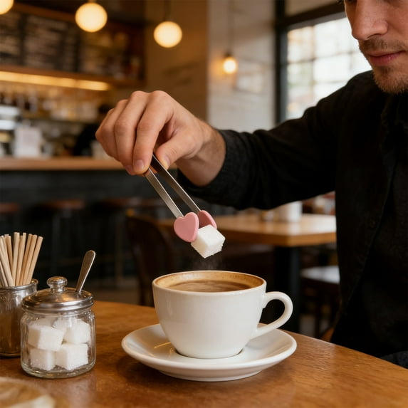 5Pcs Ice Tongs Stainless Steel Sugar Cube Tongs Small Serving Tongs for Tea and Coffee Party, Appetizers, Desserts