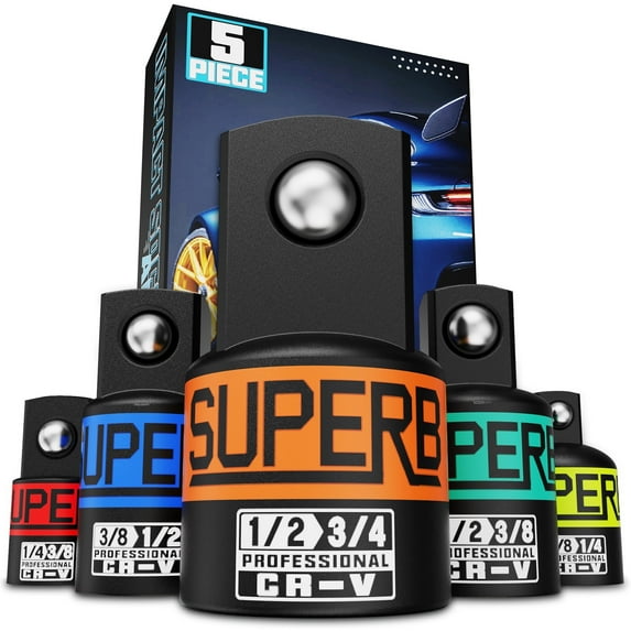 5Pcs Impact Socket Adapter Set