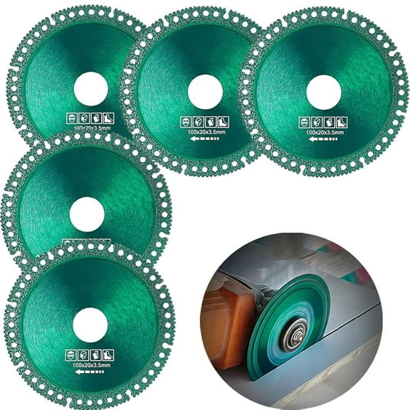 5Pcs Indestructible Discs for Grinder, Indestructible Disc 2.0 - Cut Everything in Seconds, Composite Multifunctional Cutting Saw Blade 4 Inch Ultra-Thin Saw Blade for Angle Grinder