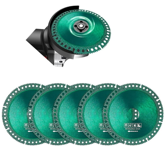 5Pcs Indestructible Discs for Grinder, Indestructible Disc 2.0 - Cut Everything in Seconds, Composite Multifunctional Cutting Saw Blade 4 Inch Ultra-Thin Saw Blade for Angle Grinder