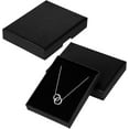 thumbnail image 1 of 5Pcs Jewelry Gift Boxes 3.5 * 2.7 * 0.66inchs Cardboard Jewelry Boxes Pull-Out Small Gift Boxes for Bracelets Necklaces Earrings Jewelry Stamps Souvenirs Gifts (black), 1 of 7