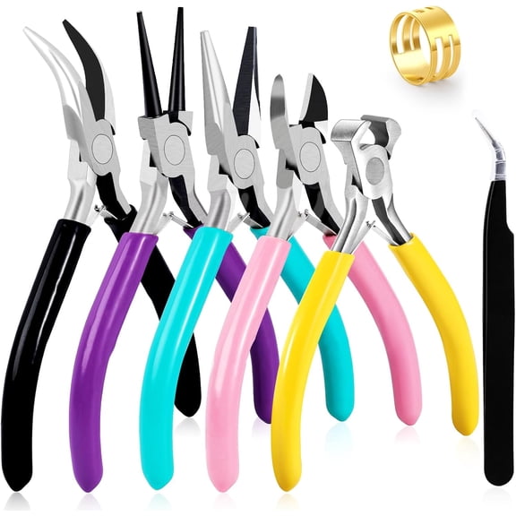 5Pcs Jewelry Making Tools Pliers for Jewelry Making Set Craft Tools Kit