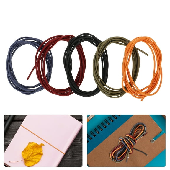 OUNONA 5Pcs Elastic Band Wraps for Notebooks Spring Band Fixing Straps for Notepad