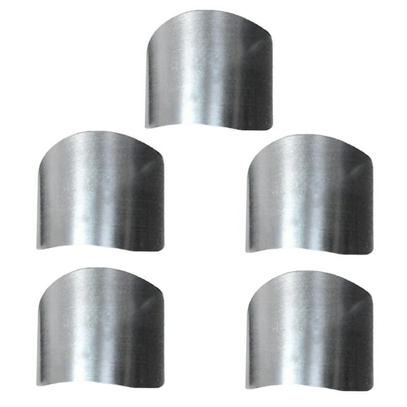 5Pcs Kitchen Cutting Finger Protector Stainless Steel Hand Safety Accessory