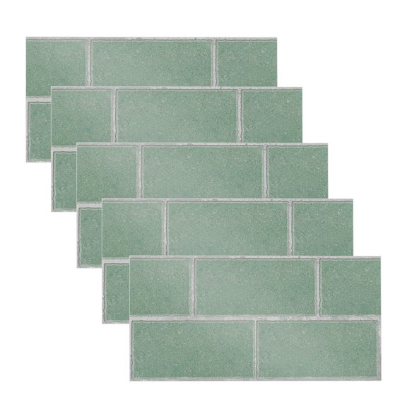 5Pcs Kitchen Tile Stickers Self-Adhesive Tile Stickers Oil Stain Isolation Ceramic Tile Decals Wall Stickers for Home Bathroom Toilet Restaurant Sticker Decoration Type 24
