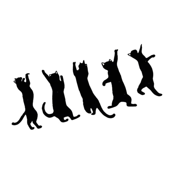5Pcs Kitten Themed Metal Bookmarks Rustproof Iron Bookmarks Page Markers For Notebook Novel Journal Planner Scrapbooking