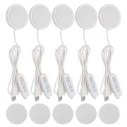 5Pcs LED Lamp Kit 001 Compatible with Bambu Lab MH001 & Makerworld, 3-Color Dimmable 3D Printer Light Kit, Aluminum Shell, 5V US