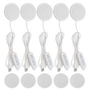 5Pcs LED Lamp Kit 001 Compatible with Bambu Lab MH001 & Makerworld, 3-Color Dimmable 3D Printer Light Kit, Aluminum Shell, 5V US