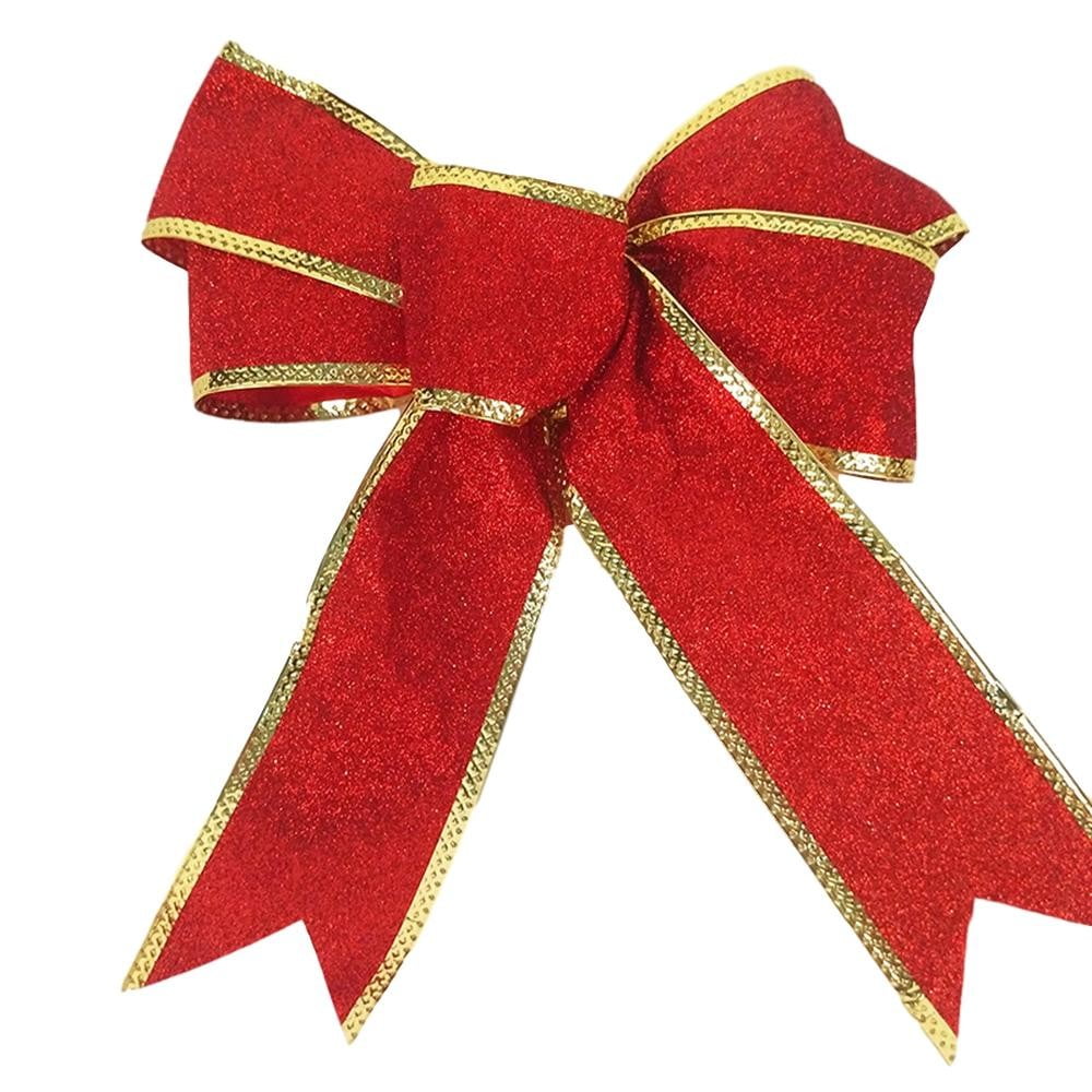 5Pcs Large Bows Christmas Tree Bowknot Ornaments Party Present Xmas