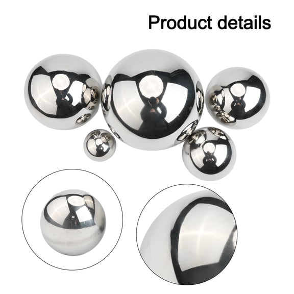 5Pcs Large stainless steel ornamental balls for garden/corridor/yard decoration Smile Home