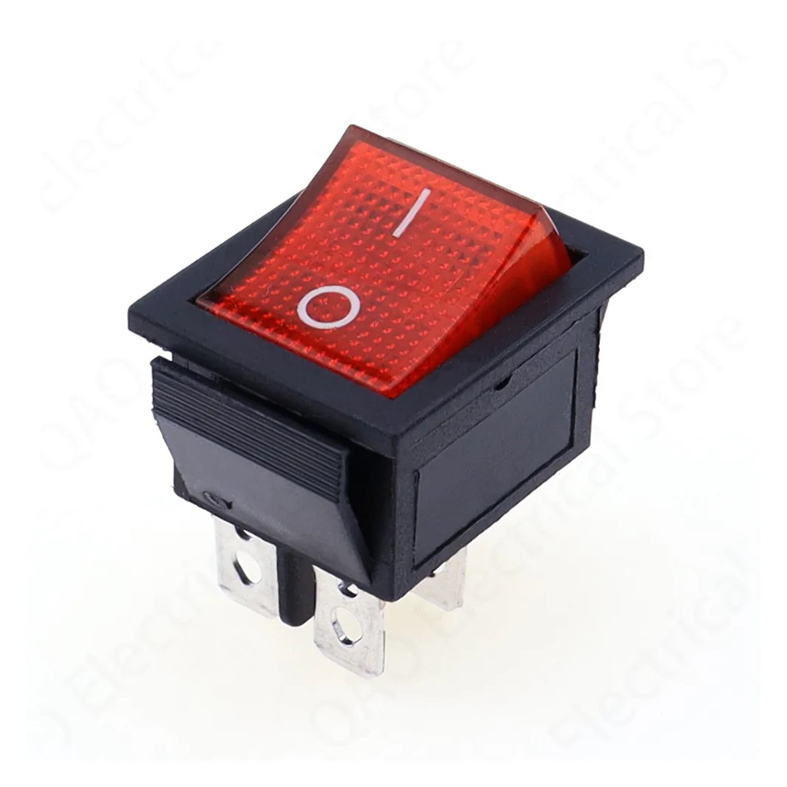 5Pcs Latching Rocker Switch Power switch I/O 4 Pins with Light 16A ...