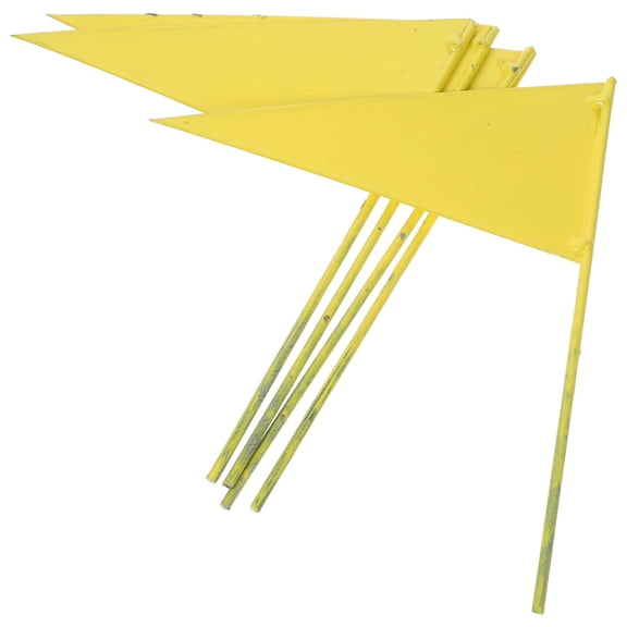 5Pcs Lawn Marking Flags Landscape Flags Garden Sprinkler Flags Triangular Flags Sprinkler Marking Tool