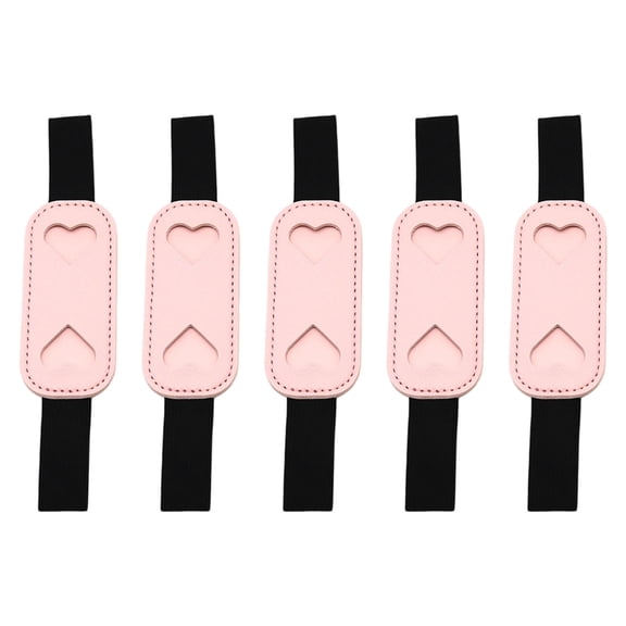 5Pcs Leather Pen with Adjustable Elastic Bands for Hardcover Notebook Journal Planner