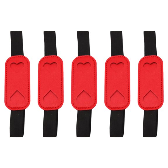 5Pcs Leather Pen with Adjustable Elastic Bands for Hardcover Notebook Journal Planner