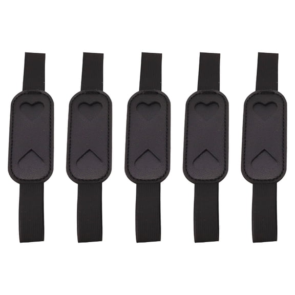 5Pcs Leather Pen with Adjustable Elastic Bands for Hardcover Notebook Journal Planner