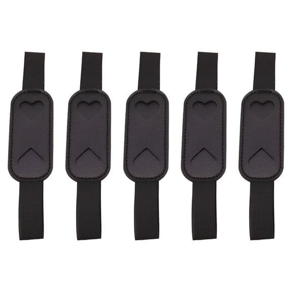 5Pcs Leather Pen with Adjustable Elastic Bands for Hardcover Notebook Journal Planner