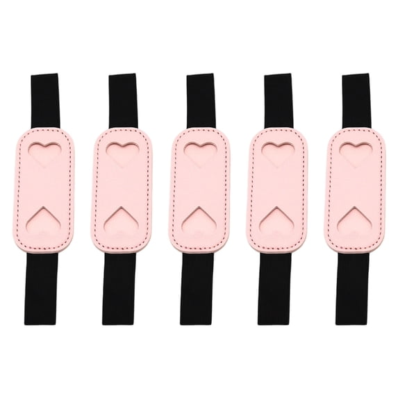 5Pcs Leather Pencil Case with Adjustable Elastic Bands Notebook Pencil ...