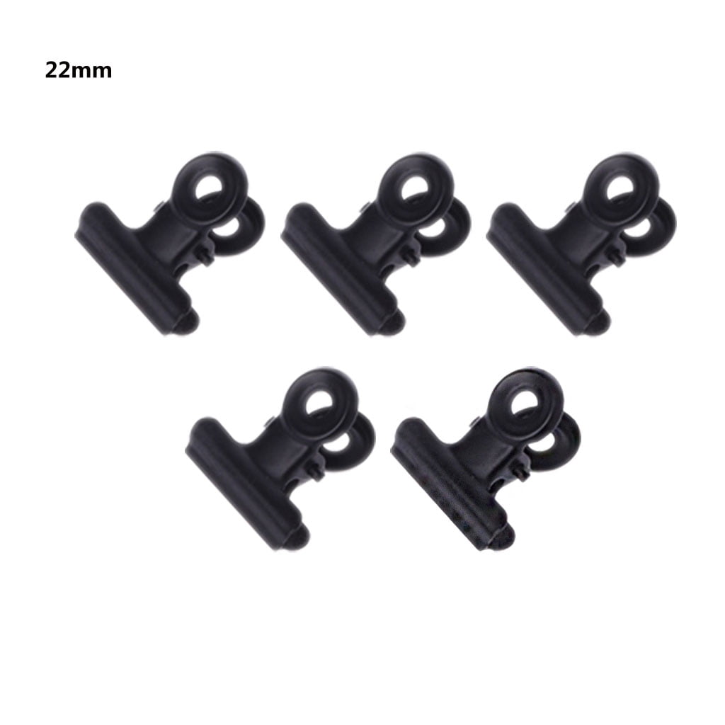 5Pcs Letter Clips Stainless Steel Black Metal Paper File Binder Clips ...