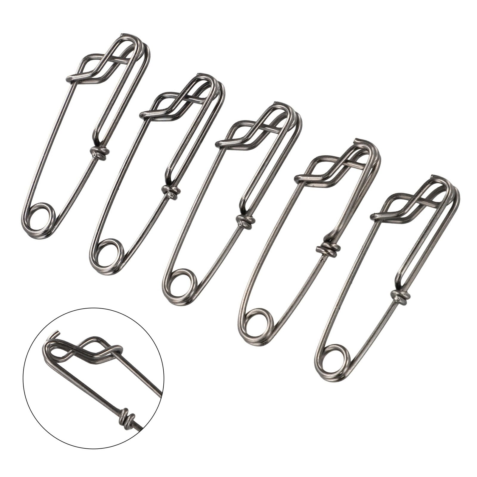 5Pcs Long Line Clips Snap Swivel Longline Branch Hanger Tuna Fishing ...