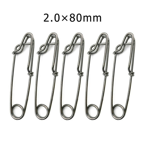 5Pcs Long Line Clips Snap Swivel Longline Branch Hanger Tuna Fishing Connectors