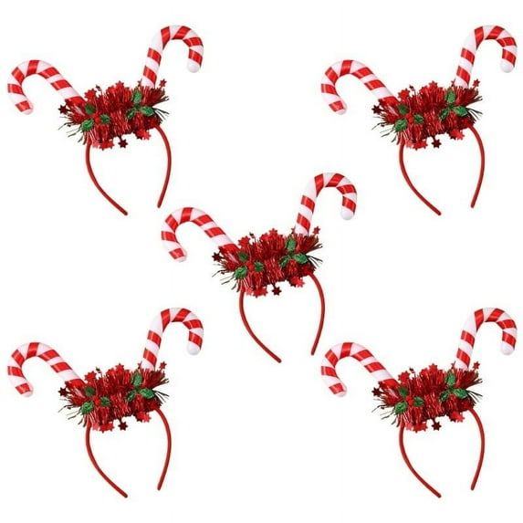 5Pcs Lovely Light up Headband Glowing Headwear Festive Christmas Party Supplies Creative Hair Ornament Accessories